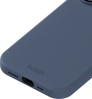 Holdit iPhone 17 Silicone Case Blå
