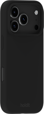 Holdit iPhone 17 Pro Silicone Case Svart