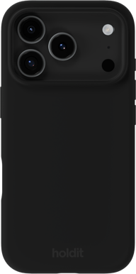 Holdit iPhone 17 Pro Silicone Case Svart
