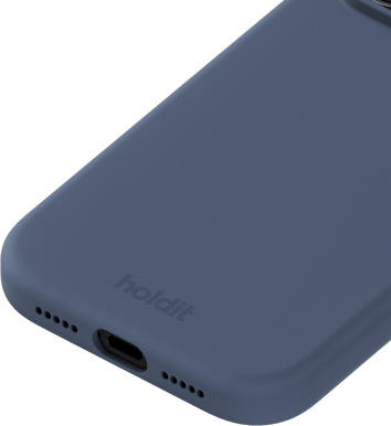 Holdit iPhone 17 Pro Silicone Case Blå