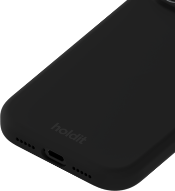 Holdit iPhone 17 Pro Max Silicone Case Svart