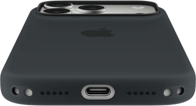 Apple iPhone 17 Pro Silikonskal med MagSafe Svart