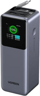 UGREEN Nexode Powerbank 20000 mAh 165W med inbyggd kablel