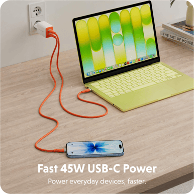 HyperJuice Flex 45W Väggladdare GaN - Orange