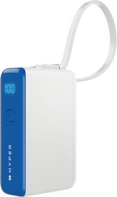 HyperJuice Flex Powerbank 10000 mAh 30W Blå