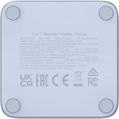 UGREEN MagFlow Qi2.2 25W Magnetic Wireless Charger - Inet.se