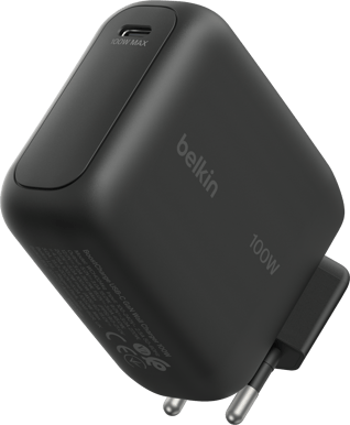 Belkin Väggladdare GaN USB-C 100W Svart