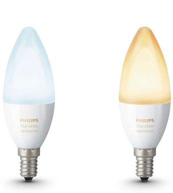 Philips Hue White Ambiance E14, 2-pack