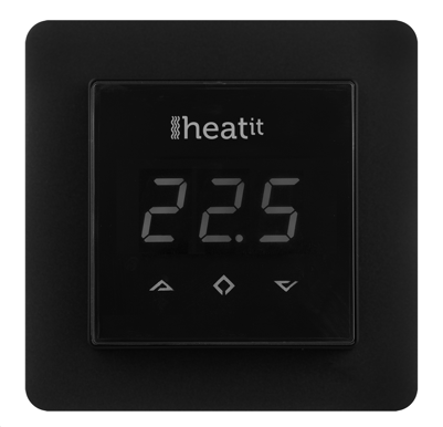 Heatit Termostat Golvvärme, Svart