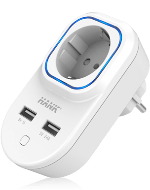 Hank-Tech Smart Plug, 2xUSB