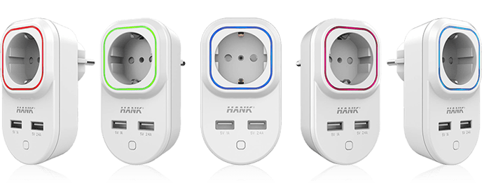 Hank-Tech Smart Plug, 2xUSB