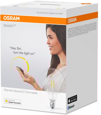 Osram Smart+ Filament Glob E27 Dimbar BT Homekit