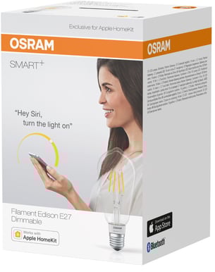 Osram Smart+ Filament Edison E27 Dimbar BT HomeKit