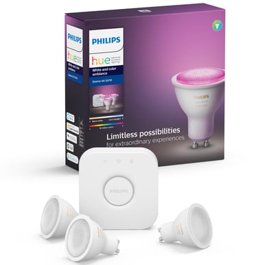 Philips Hue Startkit White Color GU10 3-pack
