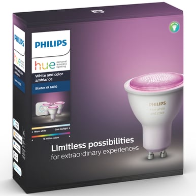 Philips Hue Startkit White Color GU10 3-pack