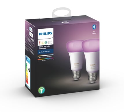 Philips Hue White Color E27 2-pack