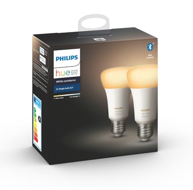 Philips Hue White Ambiance E27 2-pack