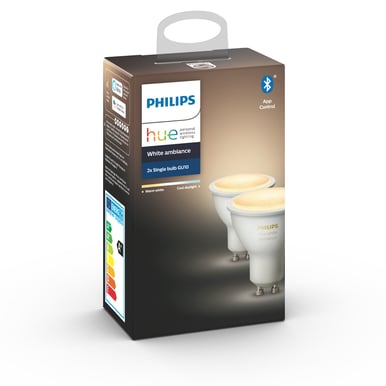 Philips Hue White Ambiance 5,5W GU10 2-pack