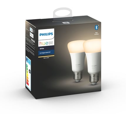 Philips Hue White E27 BT 2-pack