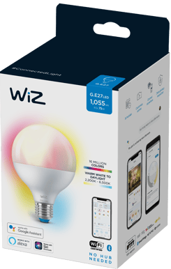 WiZ WiFi Lampa E27 Glob G95 11W RGB
