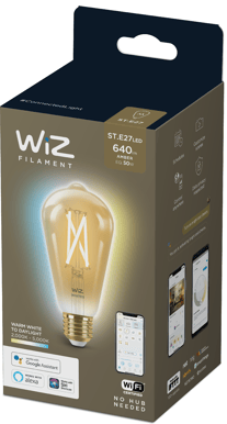WiZ WiFi Smart LED E27 Vintage 50W Filament Amber