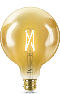WiZ WiFi Smart LED E27 Glob 120 50W Filament Ambe