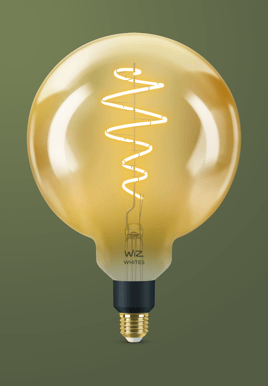 WiZ WiFi Smart LED E27 Glob 200 6.5W Filament Amber
