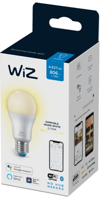 WiZ WiFi Smart LED E27 Normal 8W Dimbar varmvit