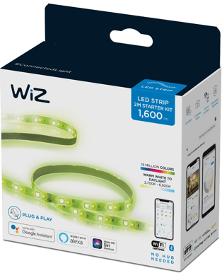 WiZ WiFi LED-Strip 2m inkl strömadapter 1600lm