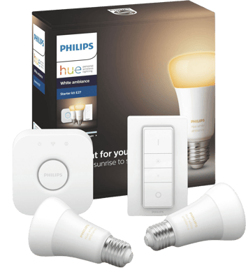 Philips Hue Startkit White Ambiance E27 2-pack + Dimmer Switch