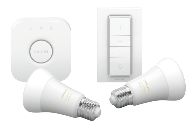 Philips Hue Startkit White Ambiance E27 2-pack + Dimmer Switch