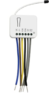 Telldus Smart infälld  strömbrytare 2 kanaler Z-Wave