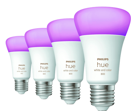 Philips Hue White Color 6.5W E27 4-pack
