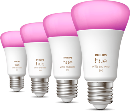 Philips Hue White Color 6.5W E27 4-pack