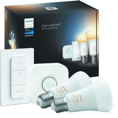 Philips Hue White Ambiance 8W E27 2-pack + Dimmer Switch