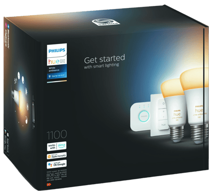 Philips Hue White Ambiance 8W E27 2-pack + Dimmer Switch