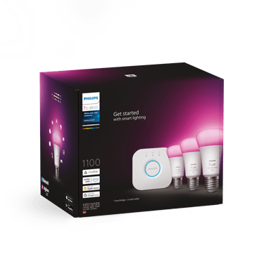 Philips Hue Startkit White Color 9W E27 3-pack
