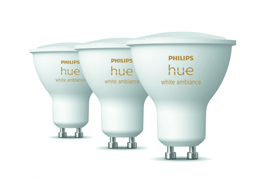 Philips Hue White Ambiance 4.3W GU10 3-pack