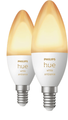 Philips Hue White Ambiance 5.2W E14 2-pack