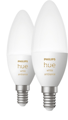 Philips Hue White Ambiance 5.2W E14 2-pack