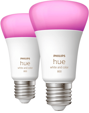 Philips Hue White Color 6.5W E27 2-pack