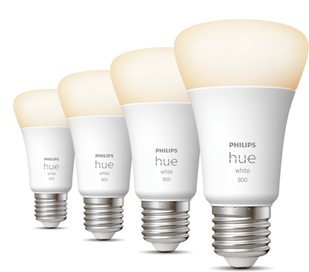 Philips Hue White 9W E27 4-pack