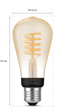 Philips Hue White Ambiance Filament Edison ST64 E27