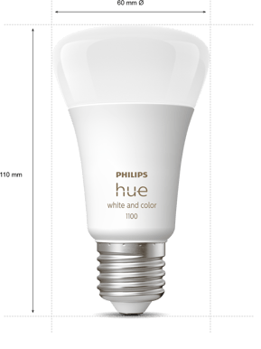 Philips Hue Startkit White Color 9W E27 3-pack + Dimmer Switch