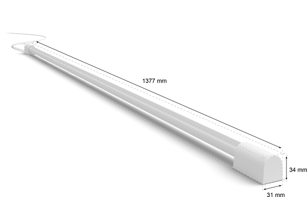 Philips Hue Play Gradient Light Tube Large (137cm) Vit