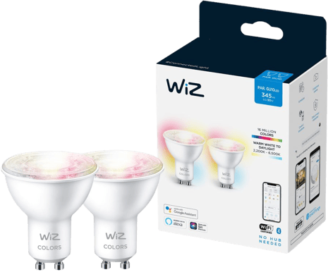 WiZ WiFi Spot GU10 4.9W RGB 2-pack
