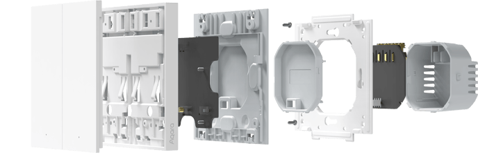 Aqara Smart Wall Switch H1 Enkel Med Neutral