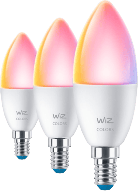 WiZ Wi-Fi Lampa E14 Kron RGB 3-pack