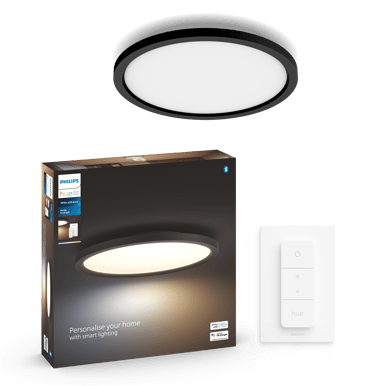 Philips Hue Aurelle WA Rund Ljuspanel 39.5cm Svart