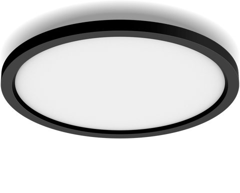 Philips Hue Aurelle WA Rund Ljuspanel 39.5cm Svart
